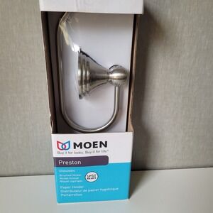 Moen Preston Brushed Nickel Toilet Paper Holder (DN8408BN) - Brand New